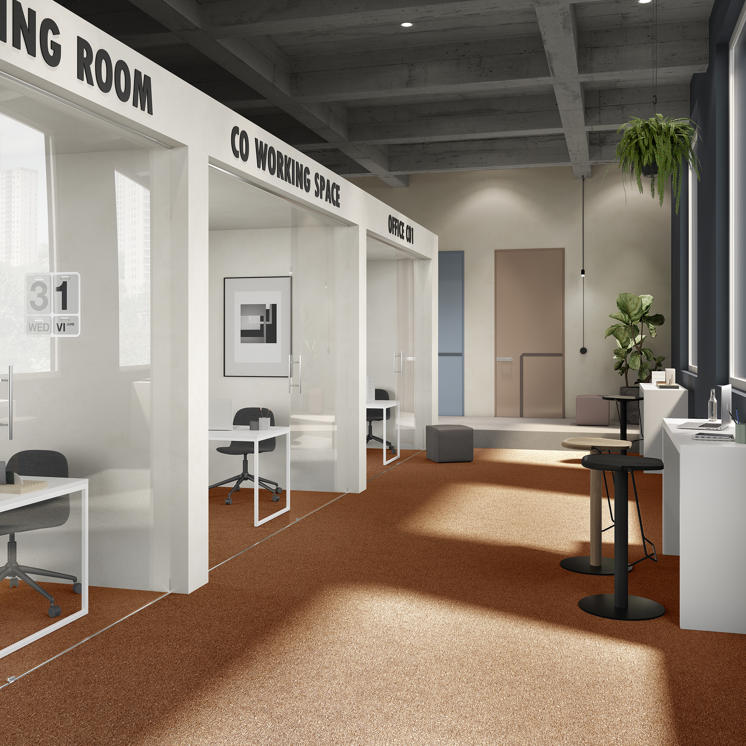 Ковровая плитка Medusa Tile 84 (500*500*5 мм) — купить в Уссурийске