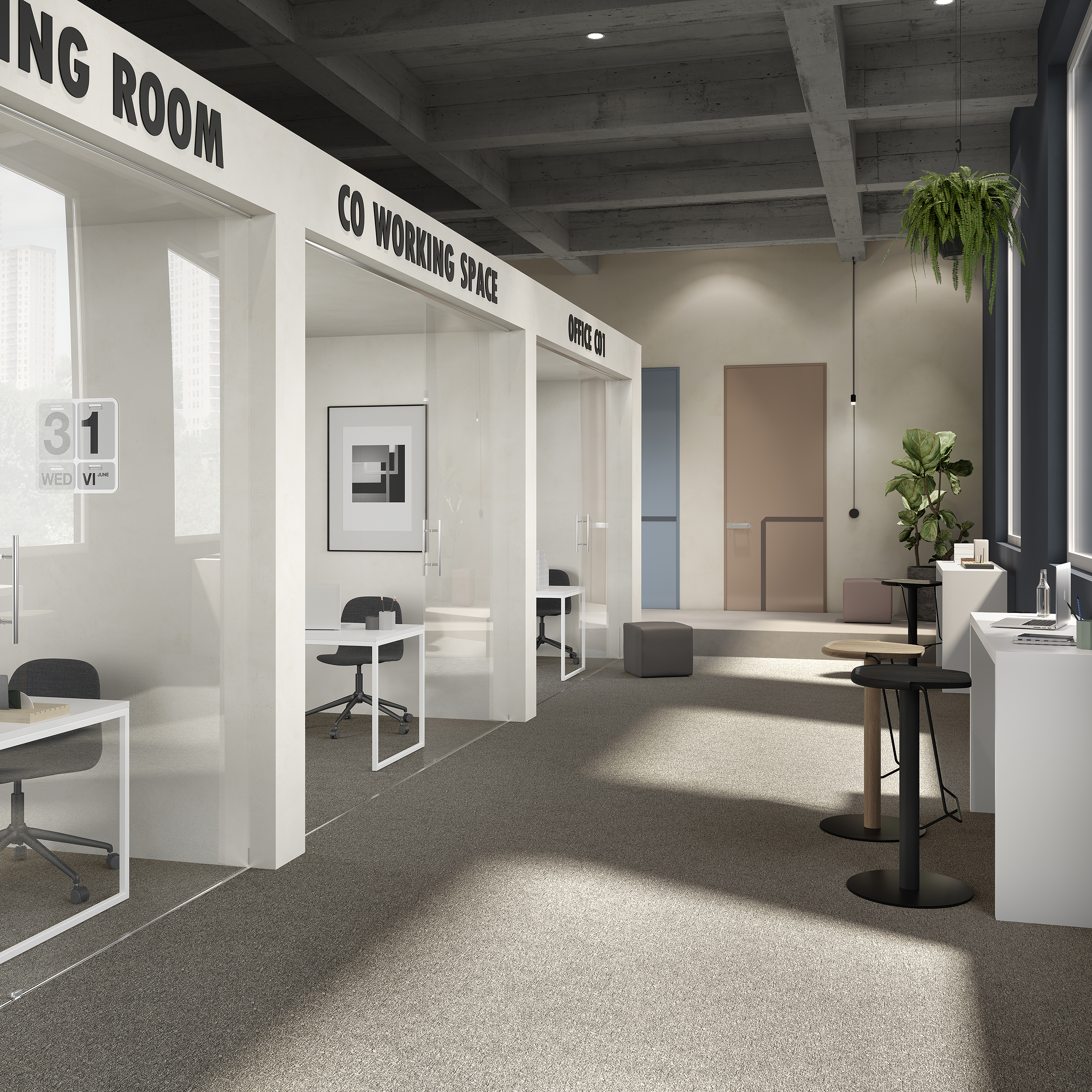 Ковровая плитка Medusa Tile 40 (500*500*5 мм) — купить в Уссурийске