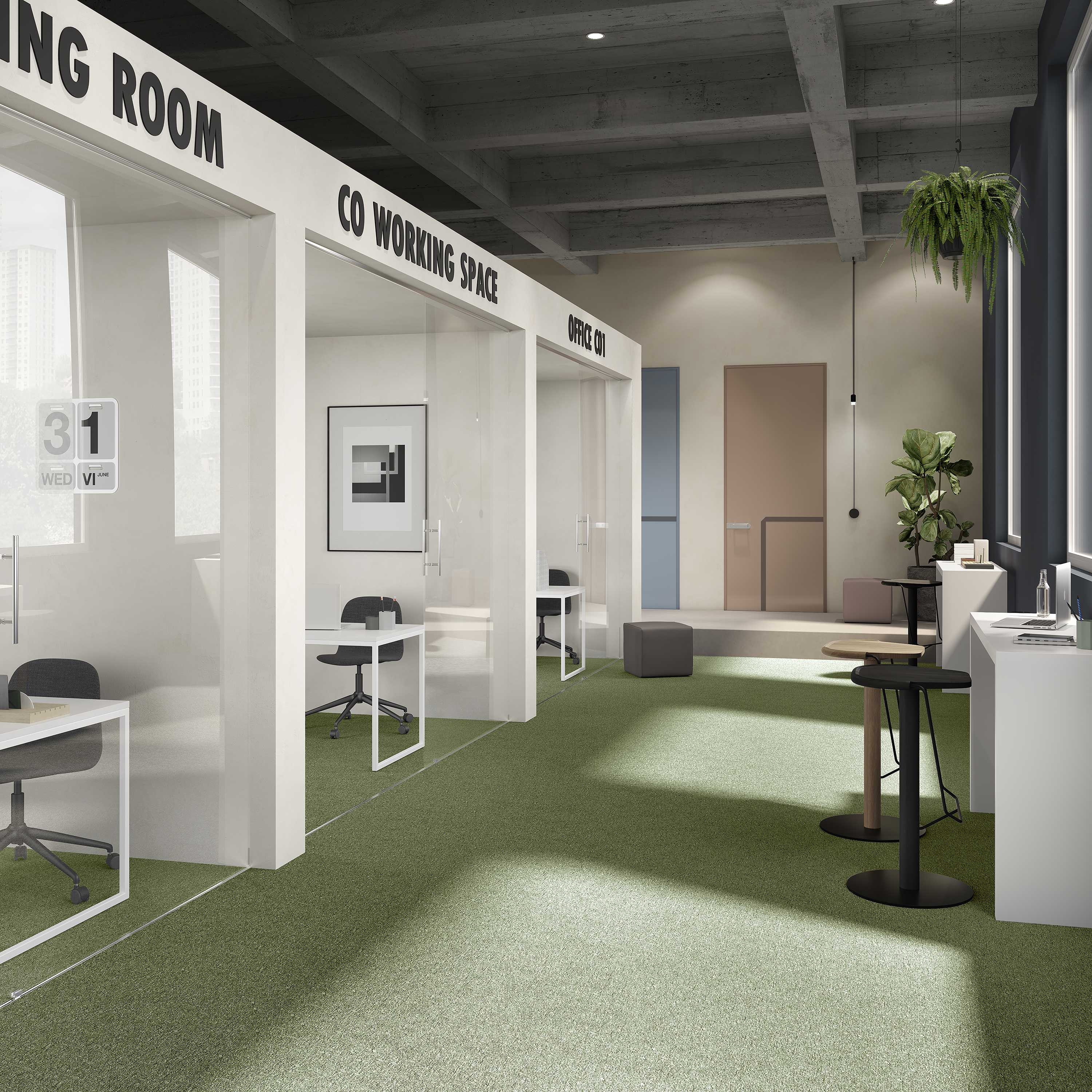 Ковровая плитка Medusa Tile 21 (500*500*5 мм) — купить в Уссурийске