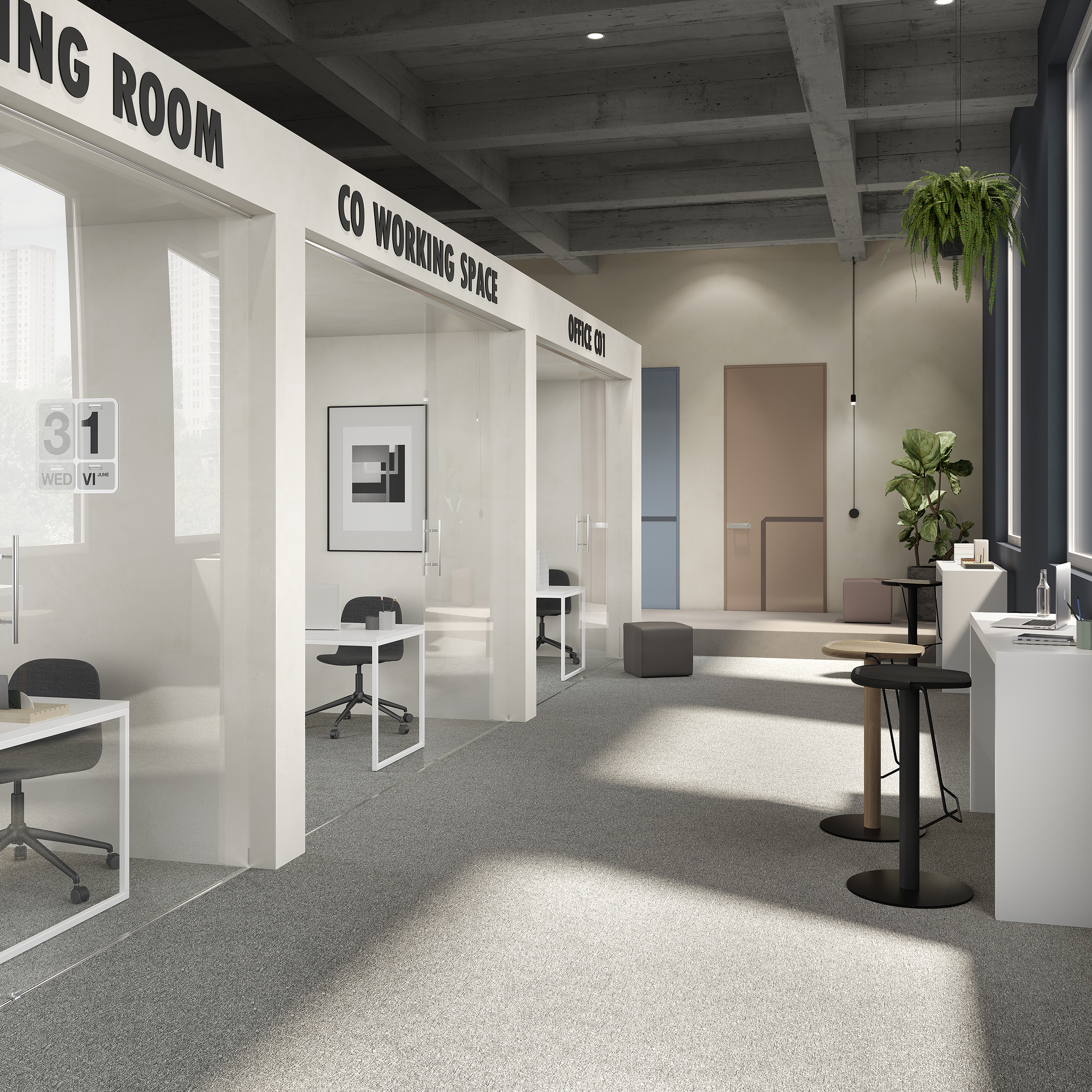 Ковровая плитка Medusa Tile 94 (500*500*5 мм) — купить в Уссурийске