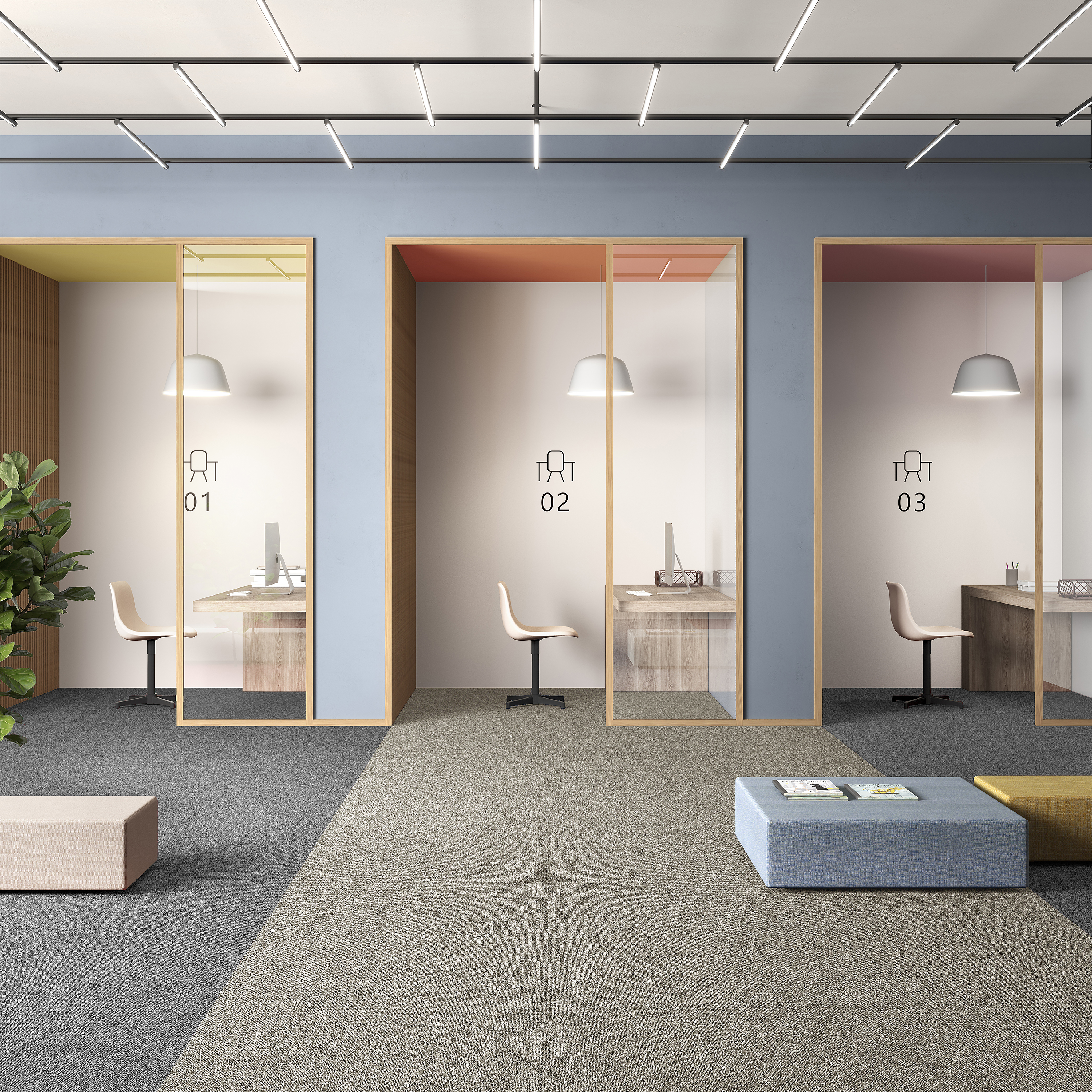 Ковровая плитка Medusa Tile 33 (500*500*5 мм) — купить в Уссурийске