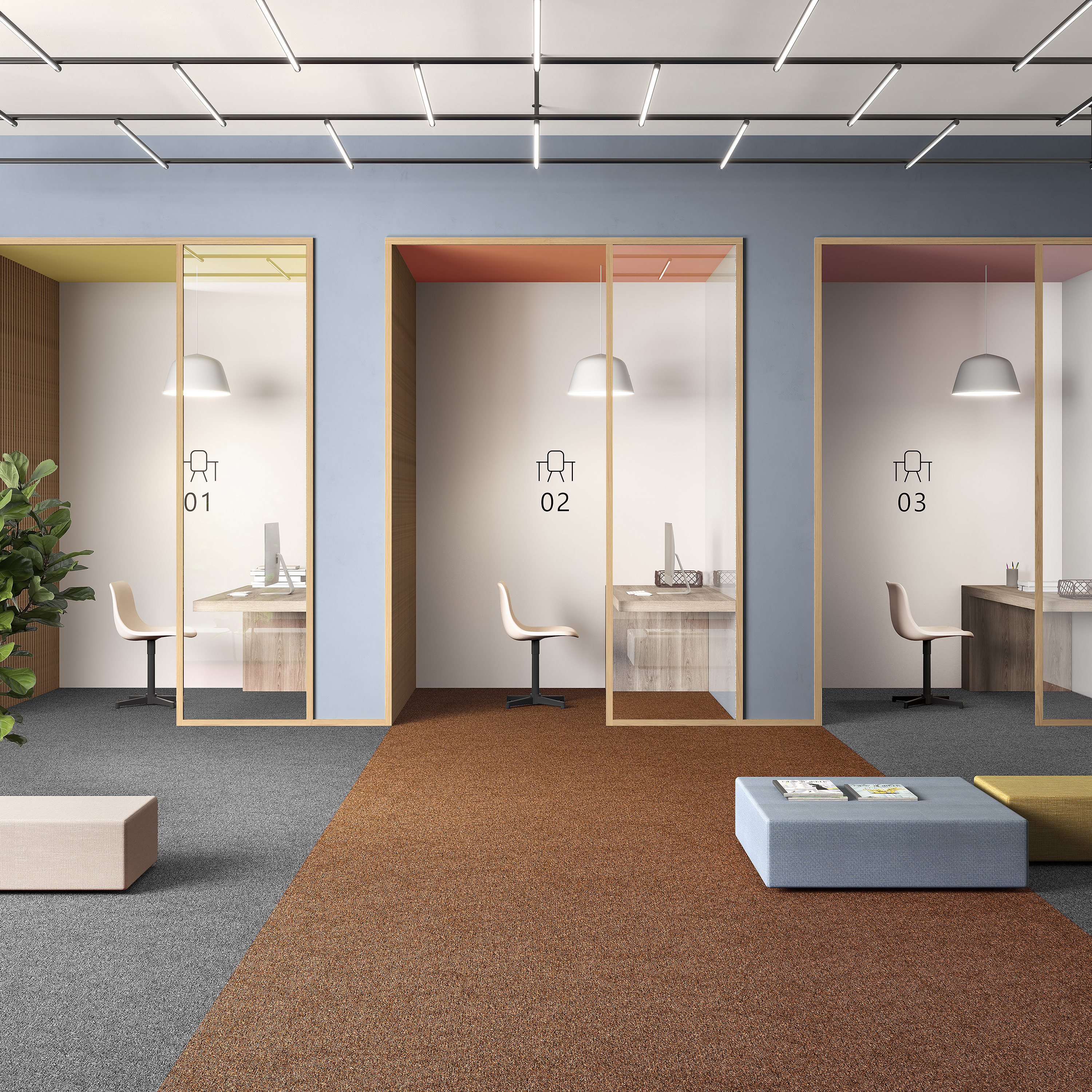 Ковровая плитка Medusa Tile 84 (500*500*5 мм) — купить в Уссурийске