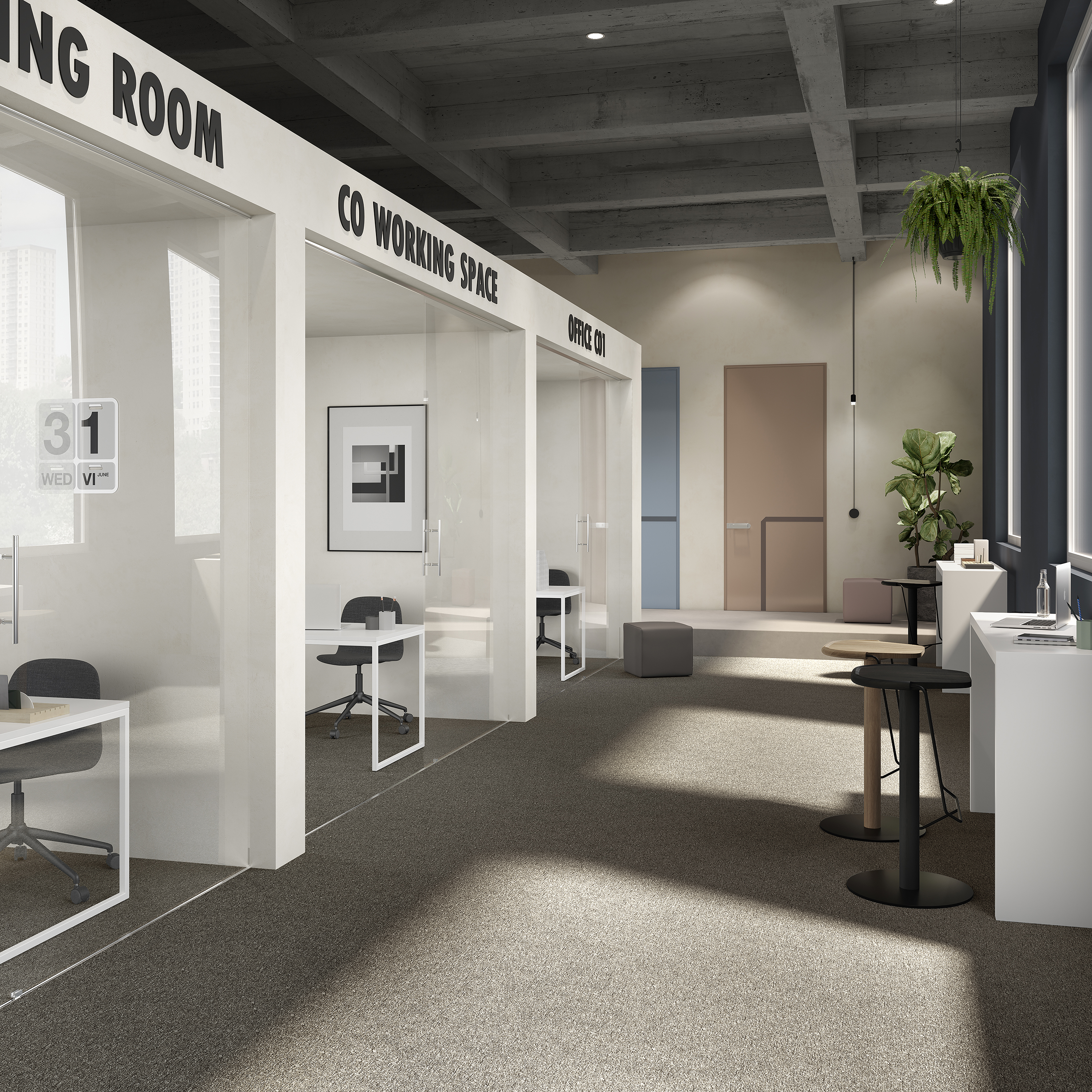 Ковровая плитка Medusa Tile 43 (500*500*5 мм) — купить в Уссурийске