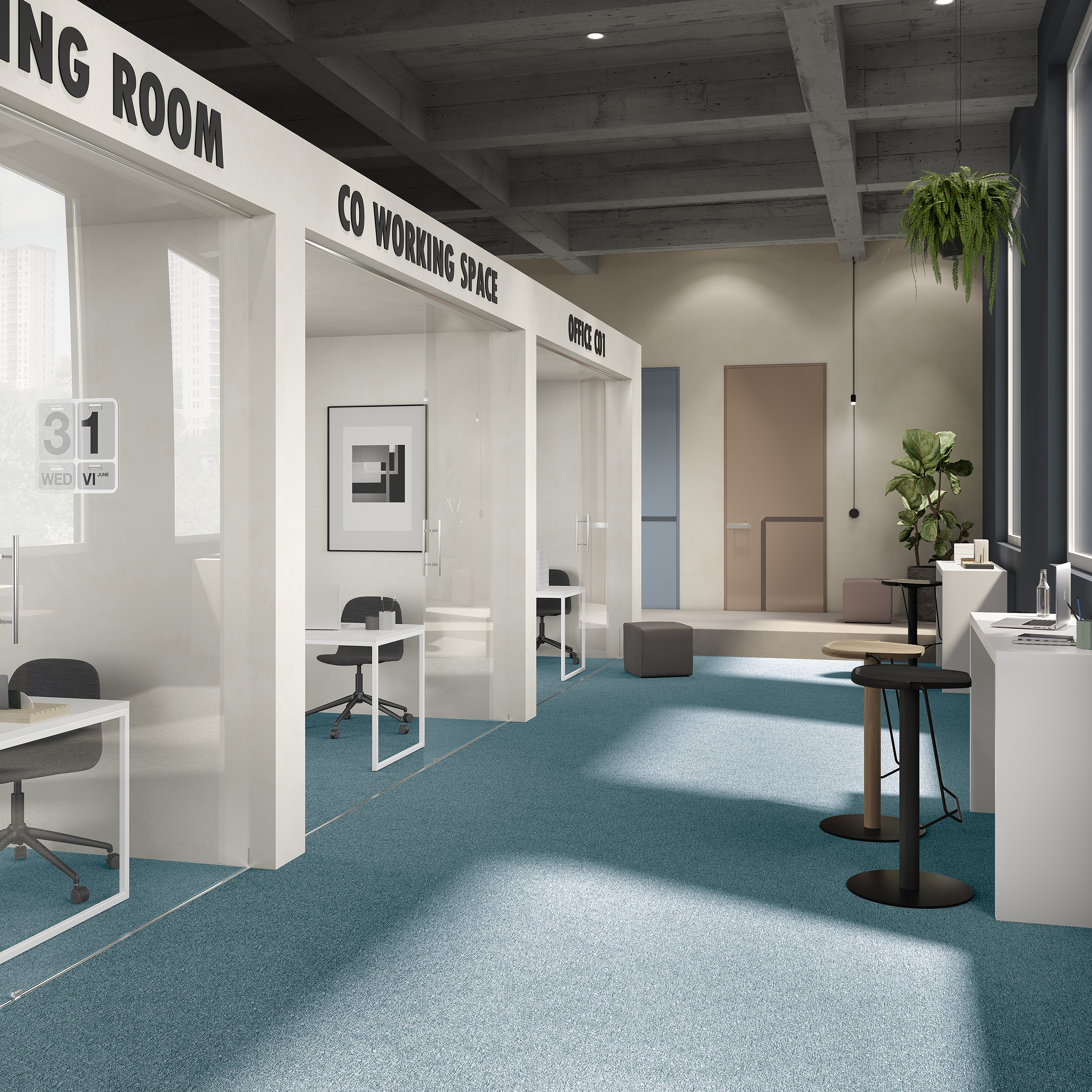 Ковровая плитка Medusa Tile 70 (500*500*5 мм) — купить в Уссурийске