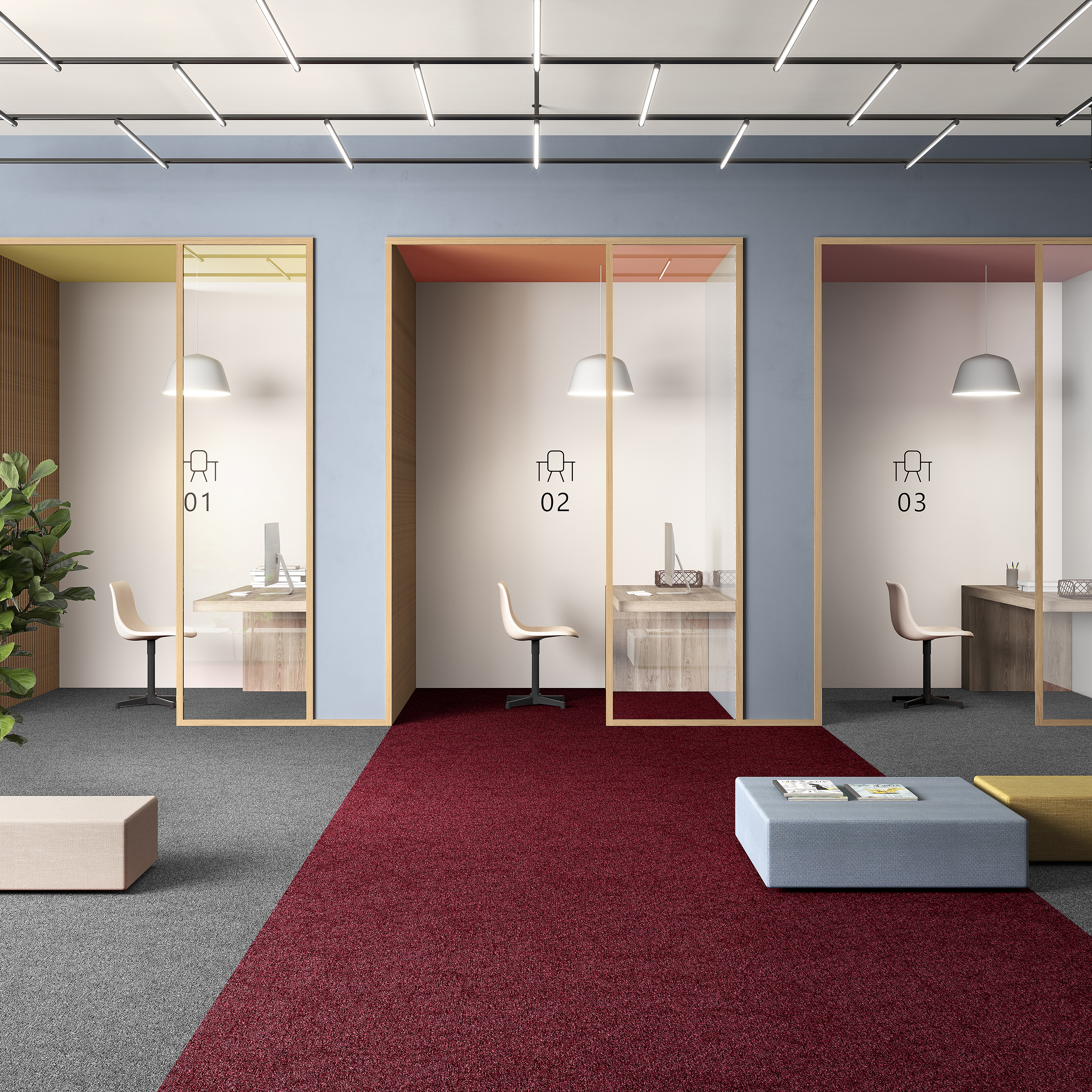 Ковровая плитка Medusa Tile 11 (500*500*5 мм) — купить в Уссурийске