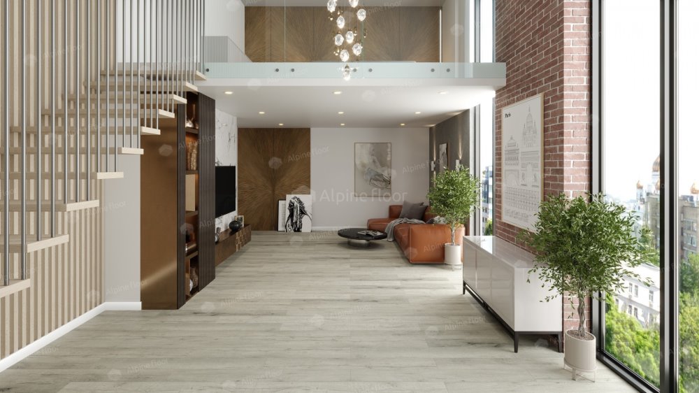 SPC Ламинат "Alpine Floor" Дуб серебряный (1220*183*8 мм) — купить в Уссурийске