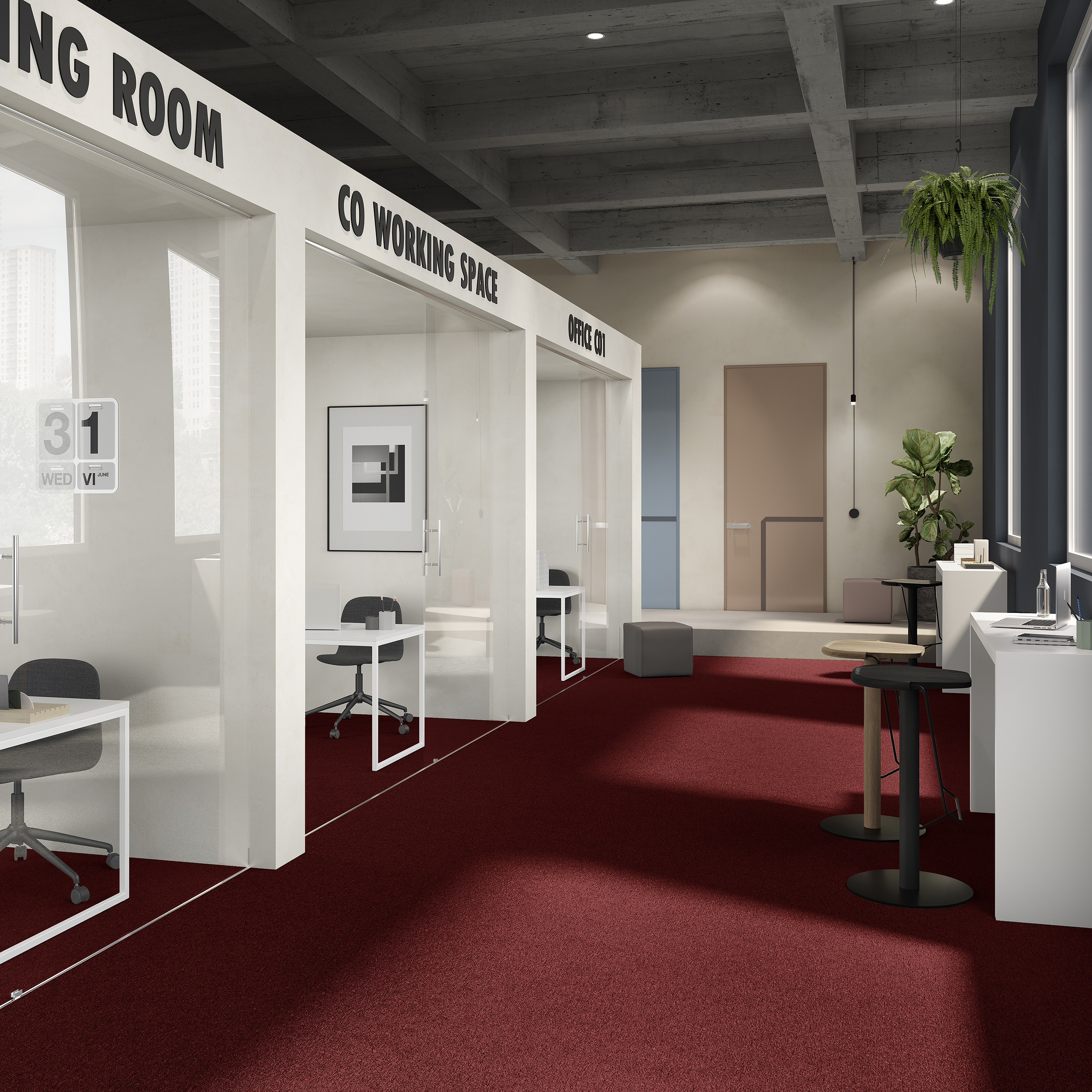 Ковровая плитка Medusa Tile 11 (500*500*5 мм) — купить в Уссурийске