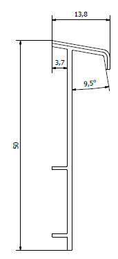 Плинтус для ковролина "Korner" Listwa зеленый (2500*13,8*50 мм) — купить в Уссурийске