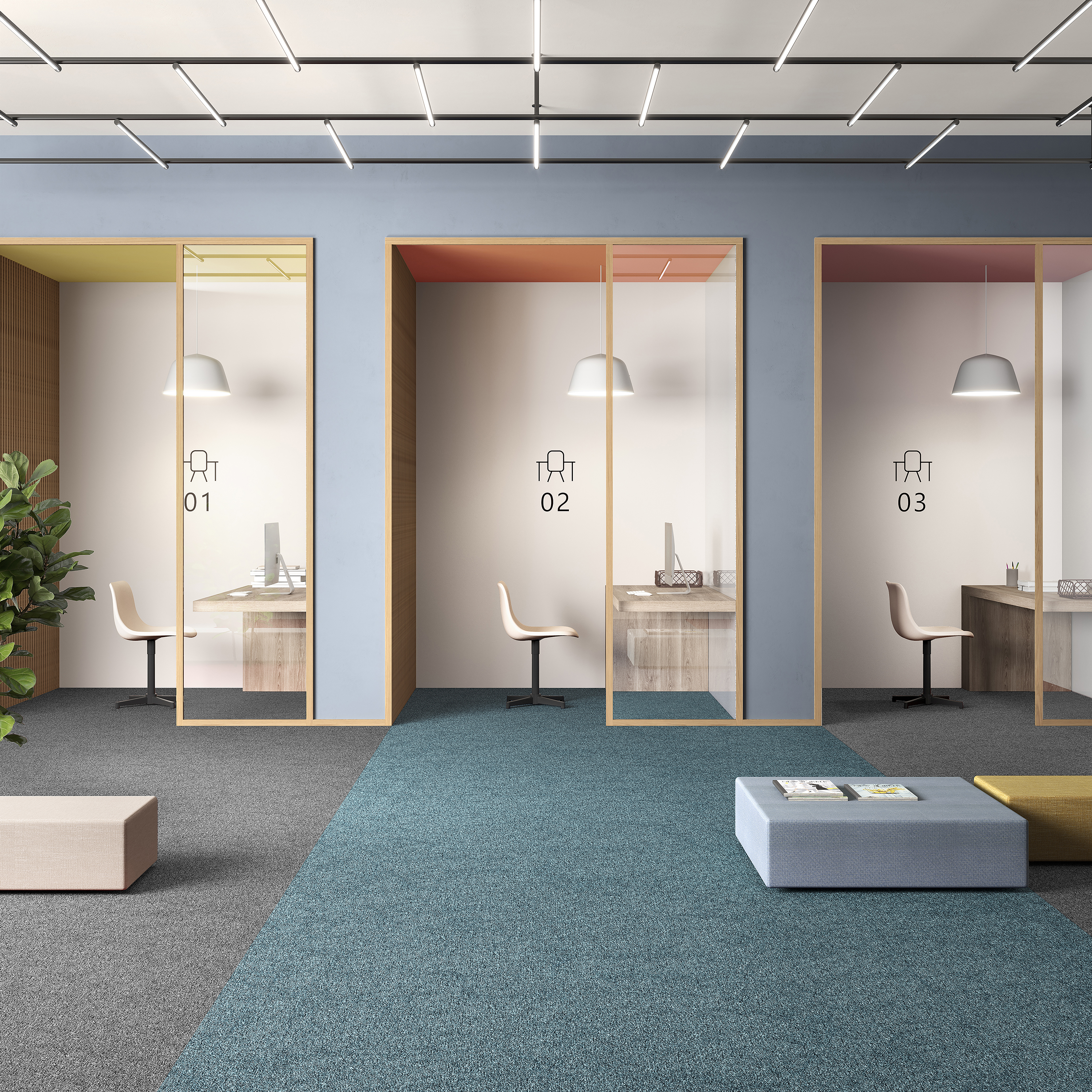 Ковровая плитка Medusa Tile 70 (500*500*5 мм) — купить в Уссурийске