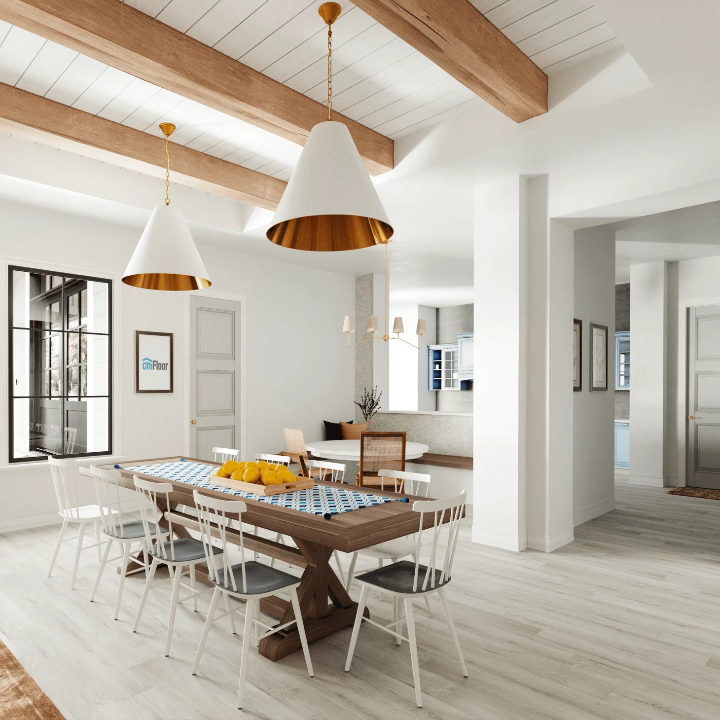 SPC плитка для пола Дуб Ледяной (1220*180*4 мм) — купить в Уссурийске