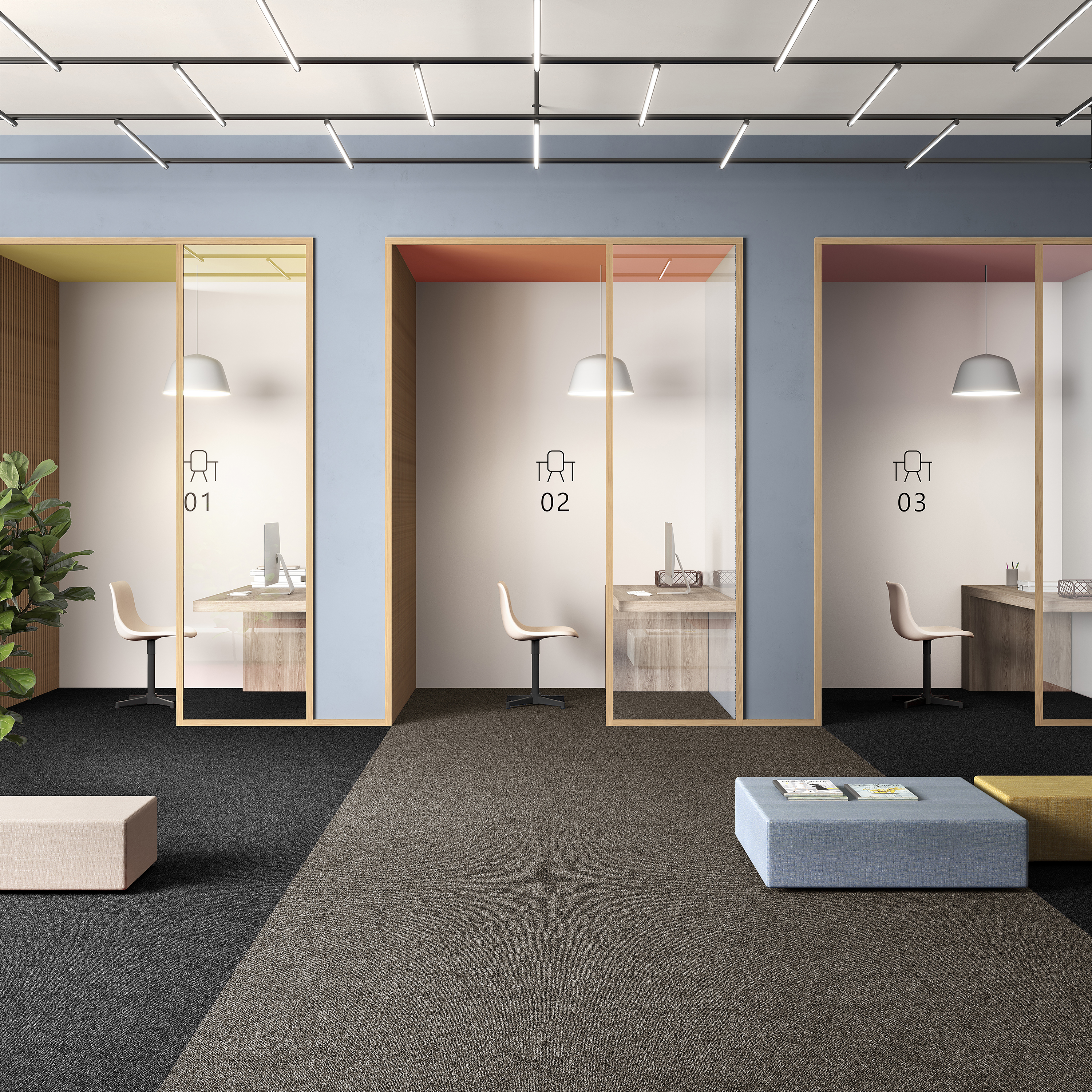 Ковровая плитка Medusa Tile 43 (500*500*5 мм) — купить в Уссурийске