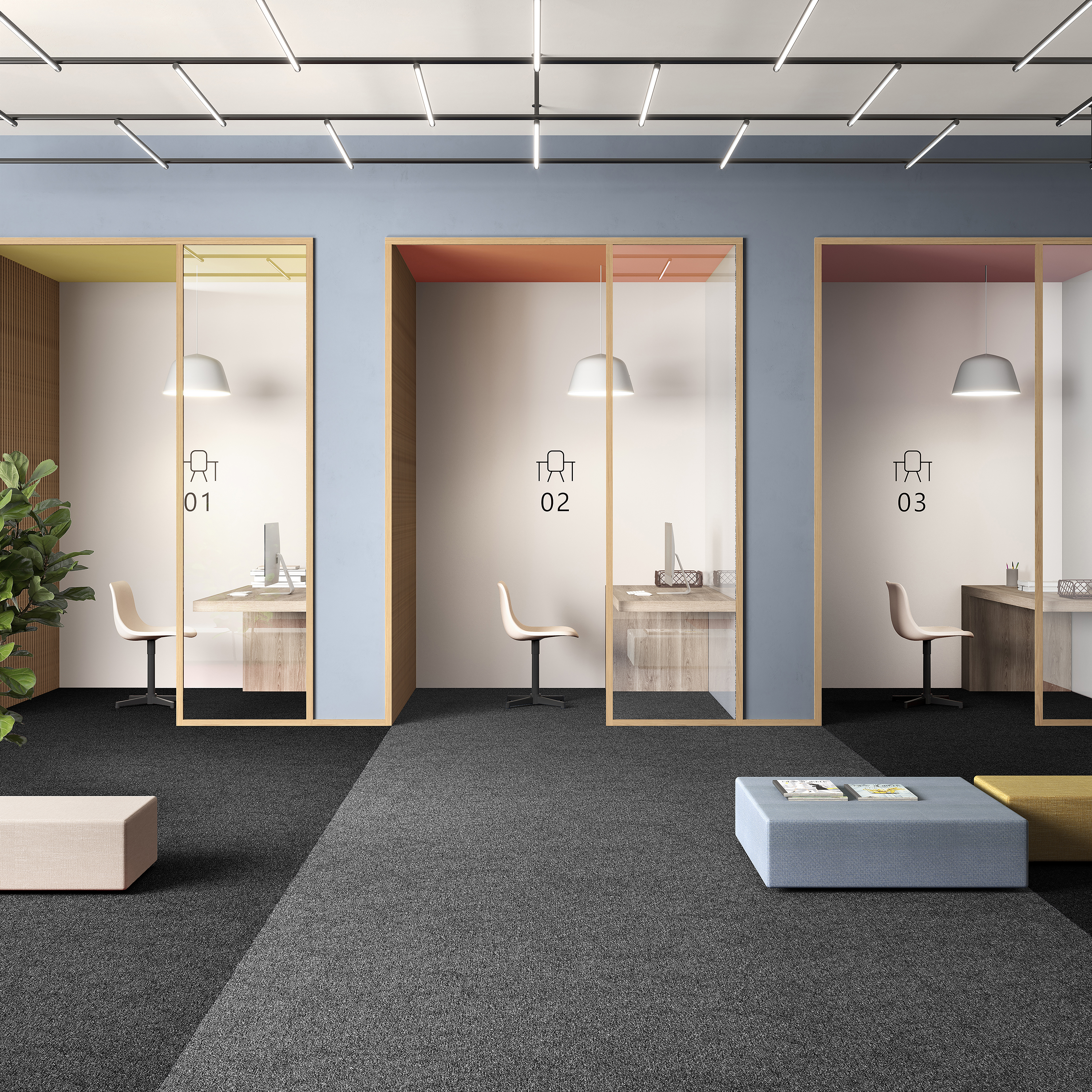 Ковровая плитка Medusa Tile 98 (500*500*5 мм) — купить в Уссурийске