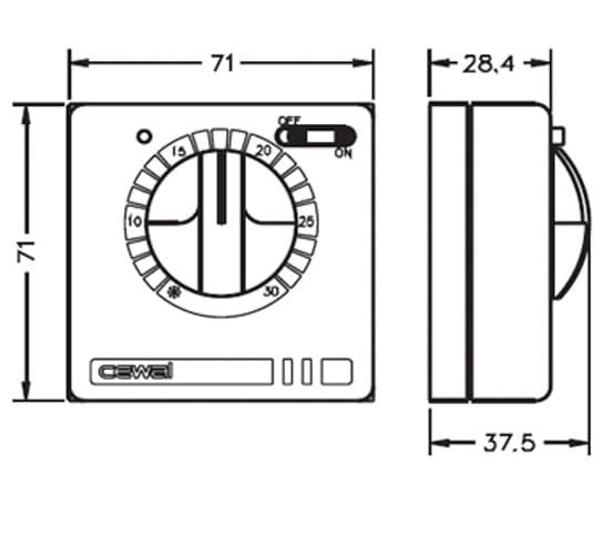 Терморегулятор Cewal RQ10 — купить в Уссурийске