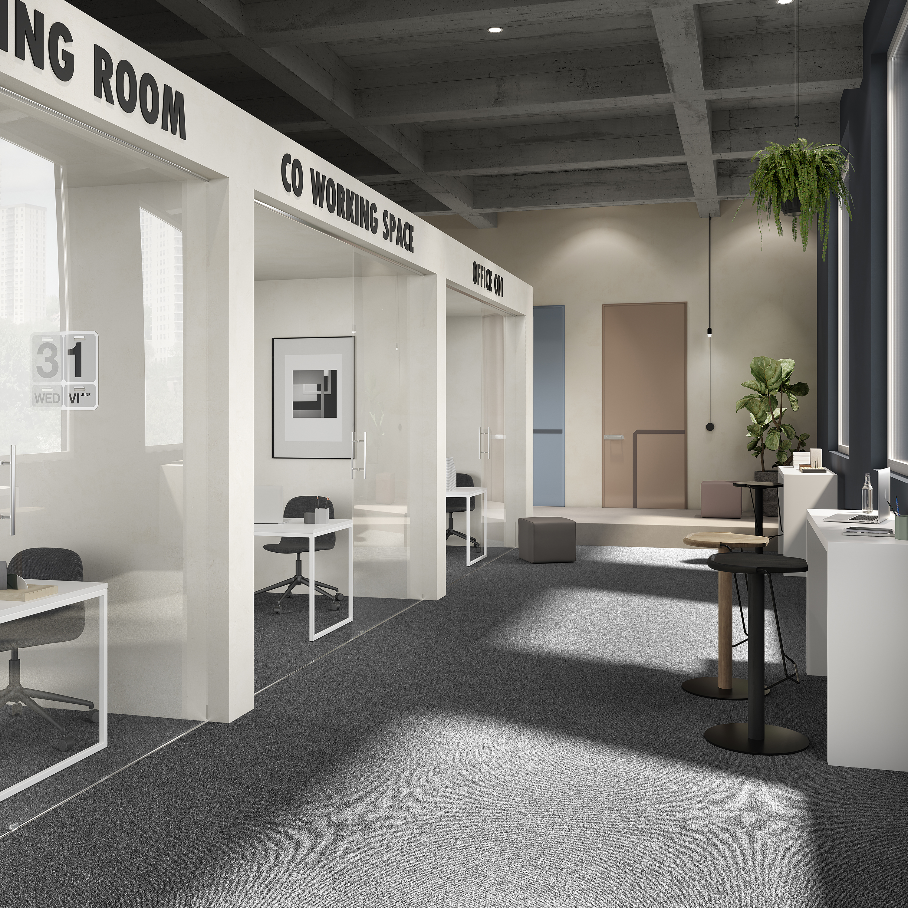 Ковровая плитка Medusa Tile 98 (500*500*5 мм) — купить в Уссурийске